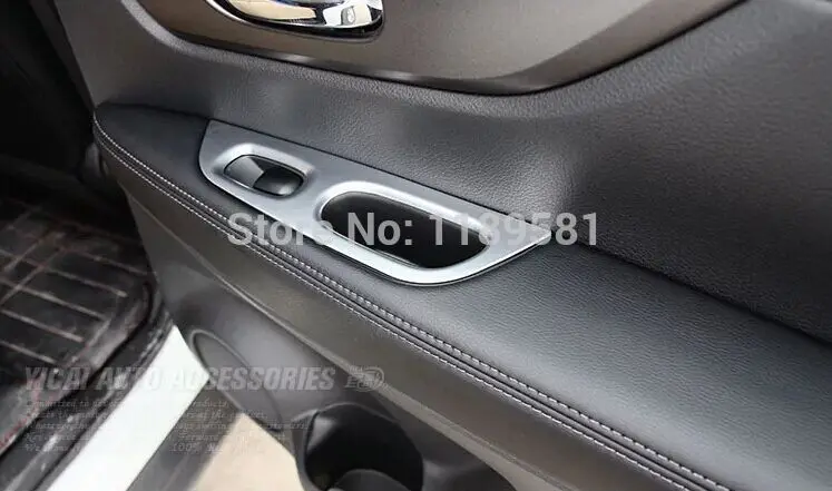 For Nissan X-Trail Rogue 2014 2015 2016 2017 ABS Pearl Chrome Interior Door buttons panel Cover Trim | Автомобили и мотоциклы