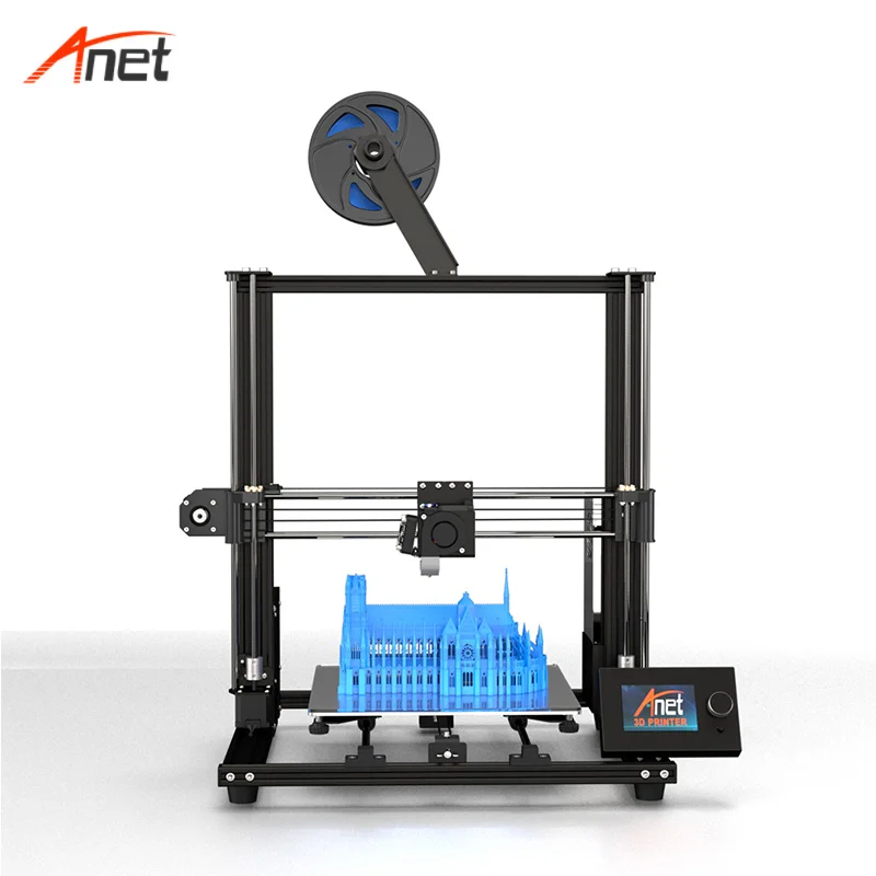 ANET A8 PLUS 3D принтер Модернизированный пояс Регулировка печати размер 300*300*400 рама из