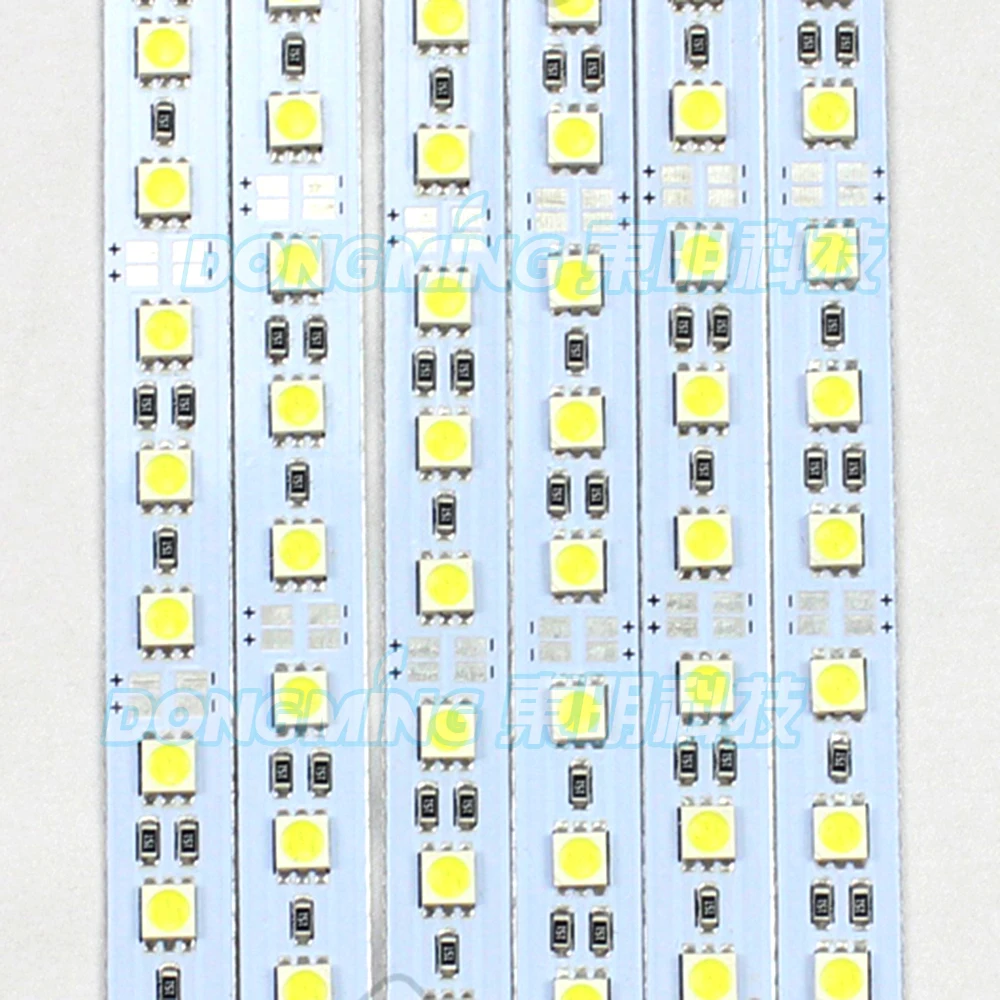50 шт./лот 72 светодиода 1 м Светодиодная панель освещения 5050 SMD IP22 12 В светодиодная