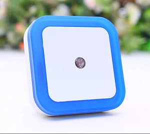 blue Штепсельный ночник США и энергосберегающий настенный светильник - Испускаемый цвет: blue