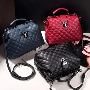 FUNMARDI Женская Сумка Маленькие Сумки Доктора из PU Кожи Женская Сумка через плечо Для Женшин Сумка кросс-боди Брендовая Сумка с Алмазной Решеткой WLHB1965