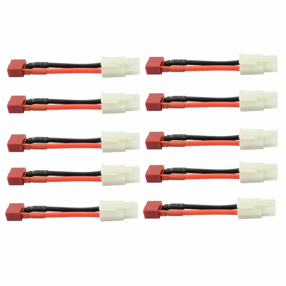 10 комплектов переходник Deans T Мама папа 14AWG|plug f|plug femaleplug t |