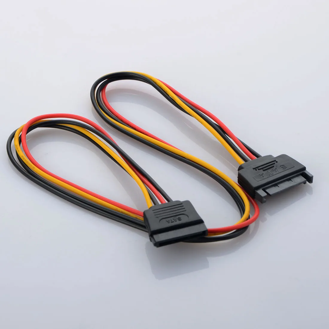 Новый 50 см кабель адаптера питания 15 Pin SATA штекер к двойному Molex 4 IDE HDD