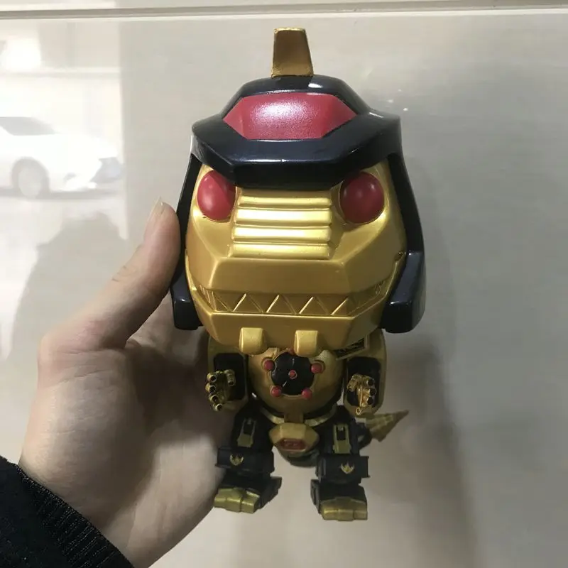 6 ''эксклюзивный Funko pop используется черный и золотой Dragonzord, могучий морфин винил Фигурка Коллекционная модель свободная игрушка