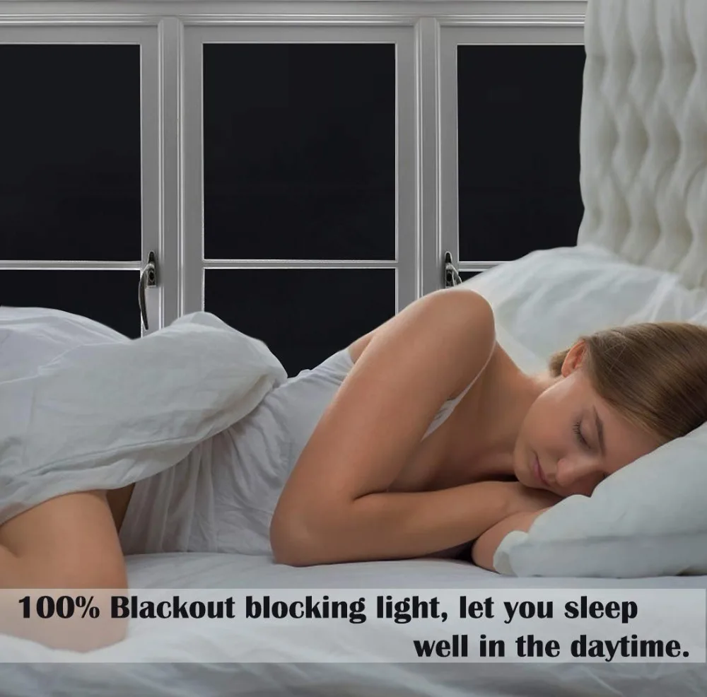 Полное затемнение окна пленки: 100% светильник блокировки рулонные шторы