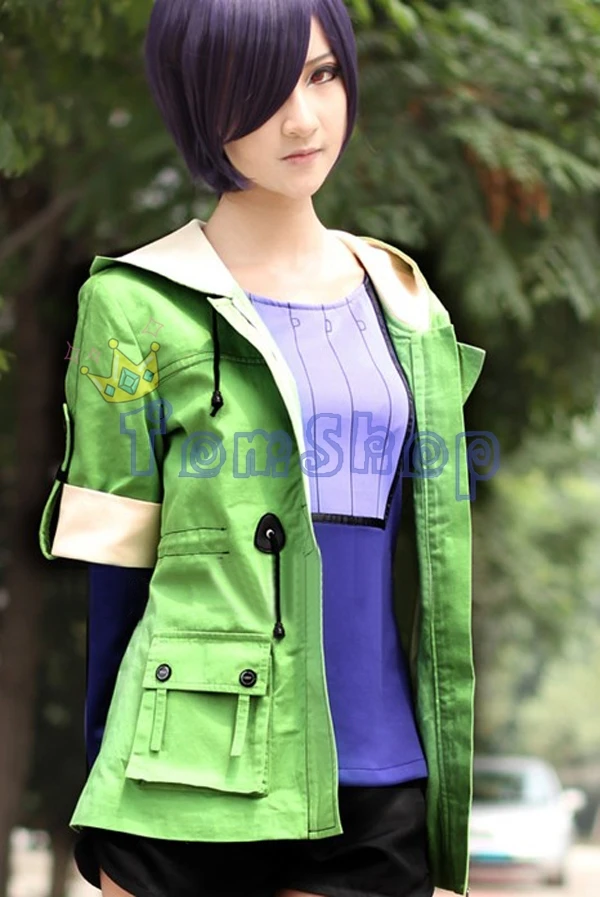 Аниме Tokyo Ghoul Toka Kirishima Touka/зеленый костюм Косплей куртка пальто форма топы костюмы +