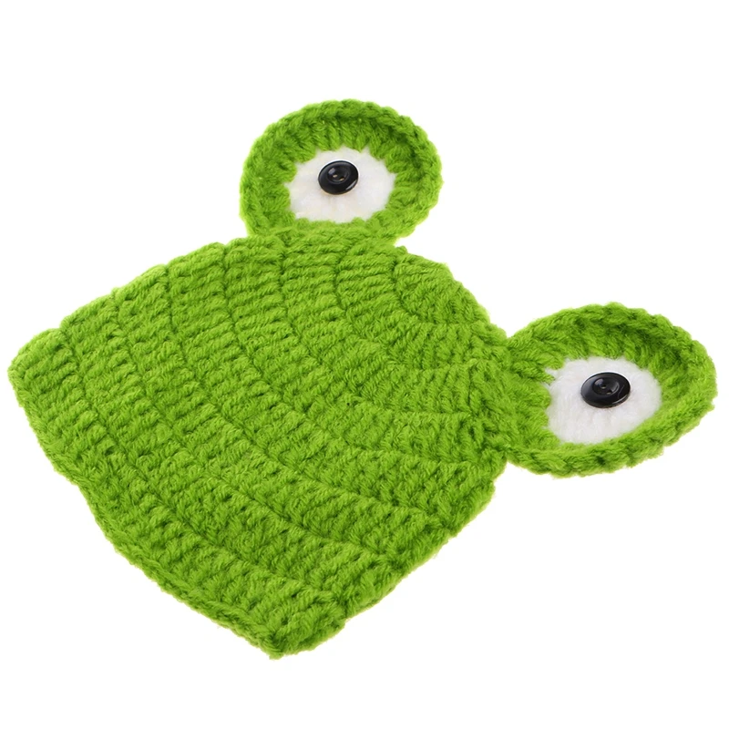 Newborn Baby Girls boys Yoda Outfits Crochet Hat Frog Costume Photo Props | Детская одежда и обувь