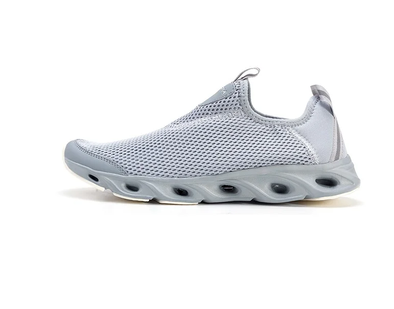 Gray Size 44 Xiaomi оригинальная легкая дышащая мужская обувь с нескользящей подошвой; спортивная быстросохнущая обувь; повседневная мужская обувь - Цвет: Gray Size 44