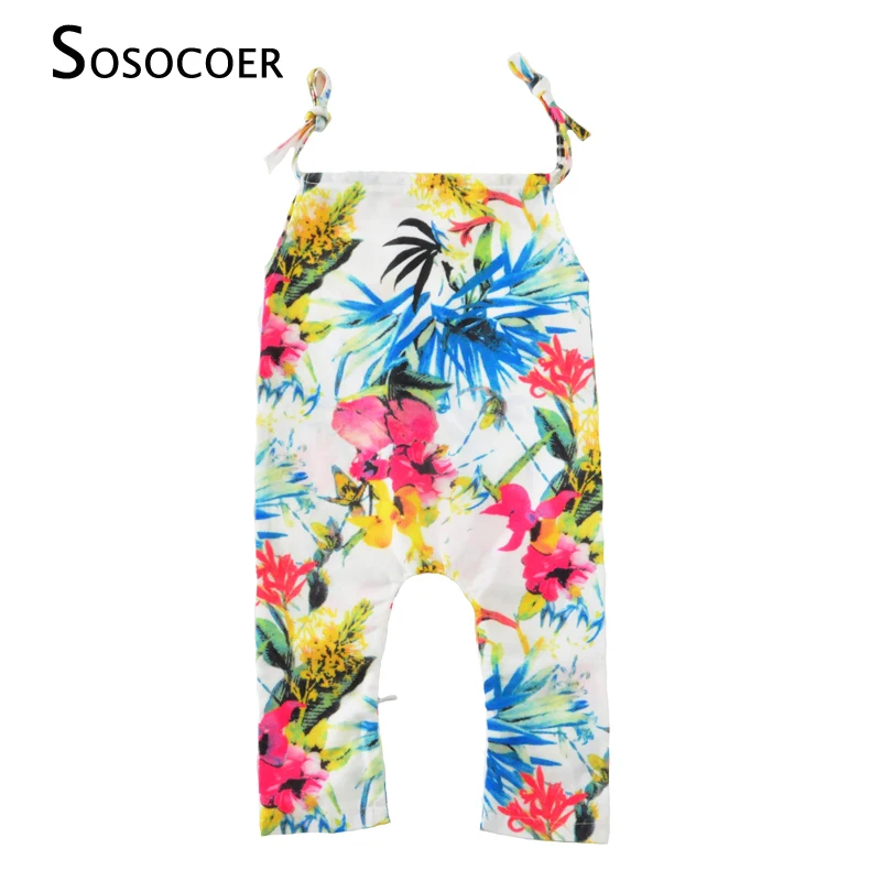 SOSOCOER/детские комбинезоны летние без рукавов комбинезон для новорожденных с