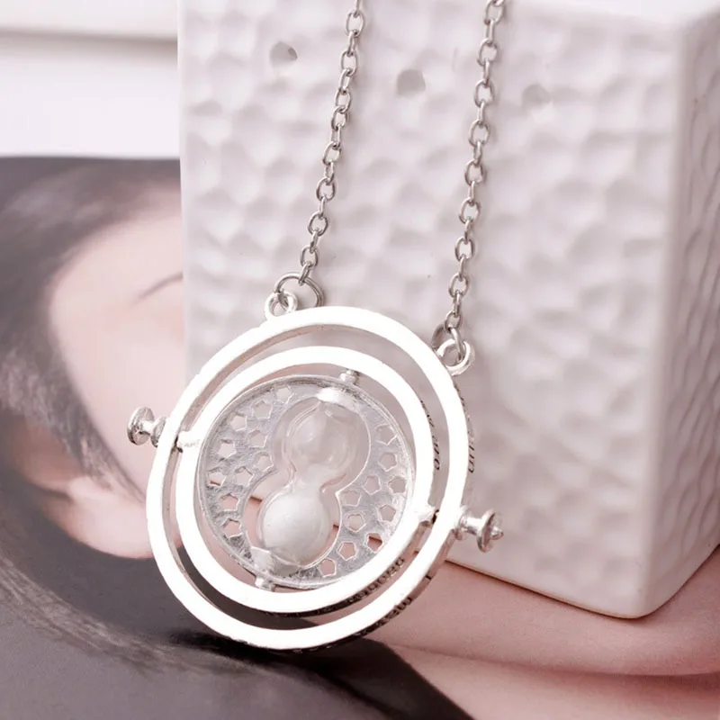 Новинка, модное ожерелье с подвеской в стиле Time Turner Harry, волшебные школьные часы, Винтажные Ювелирные изделия, ожерелье для женщин и мужчин, подарки - Окраска металла: 6