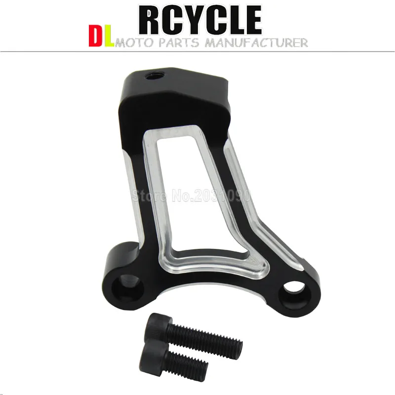 Черный Кронштейн для переднего двигателя Harley Touring электровелосипеда Glide Road King FLH/T