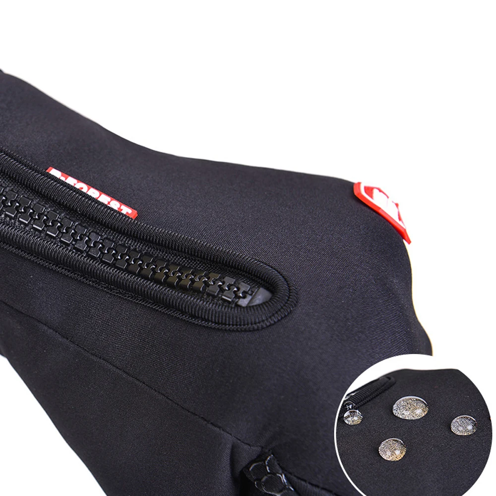 Зимние теплые перчатки для катания на лыжах водонепроницаемые флисовые