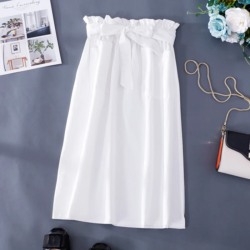 Юбка трапеция Женская до колена с завышенной талией разноцветная|Женские юбки| |