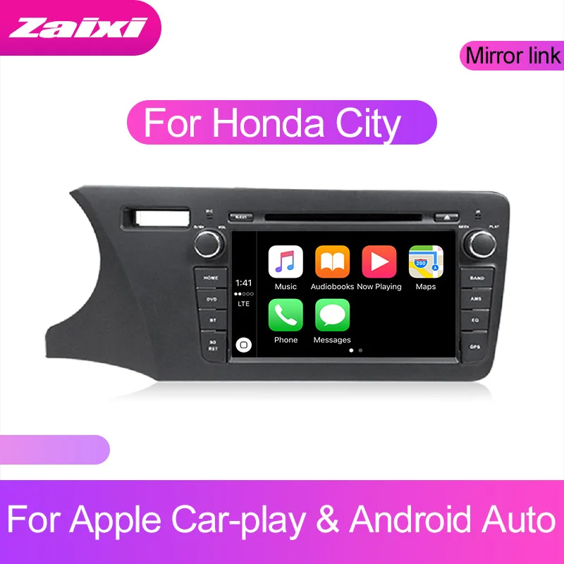 ZaiXi сенсорный экран Android автомобильный аудио для Honda City 2014 ~ 2019 поддержка GPS navi Ipod BT