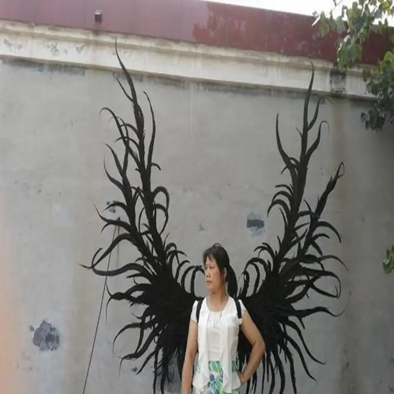 Высококачественный реквизит для косплея большой черный дьявол крылья ангела