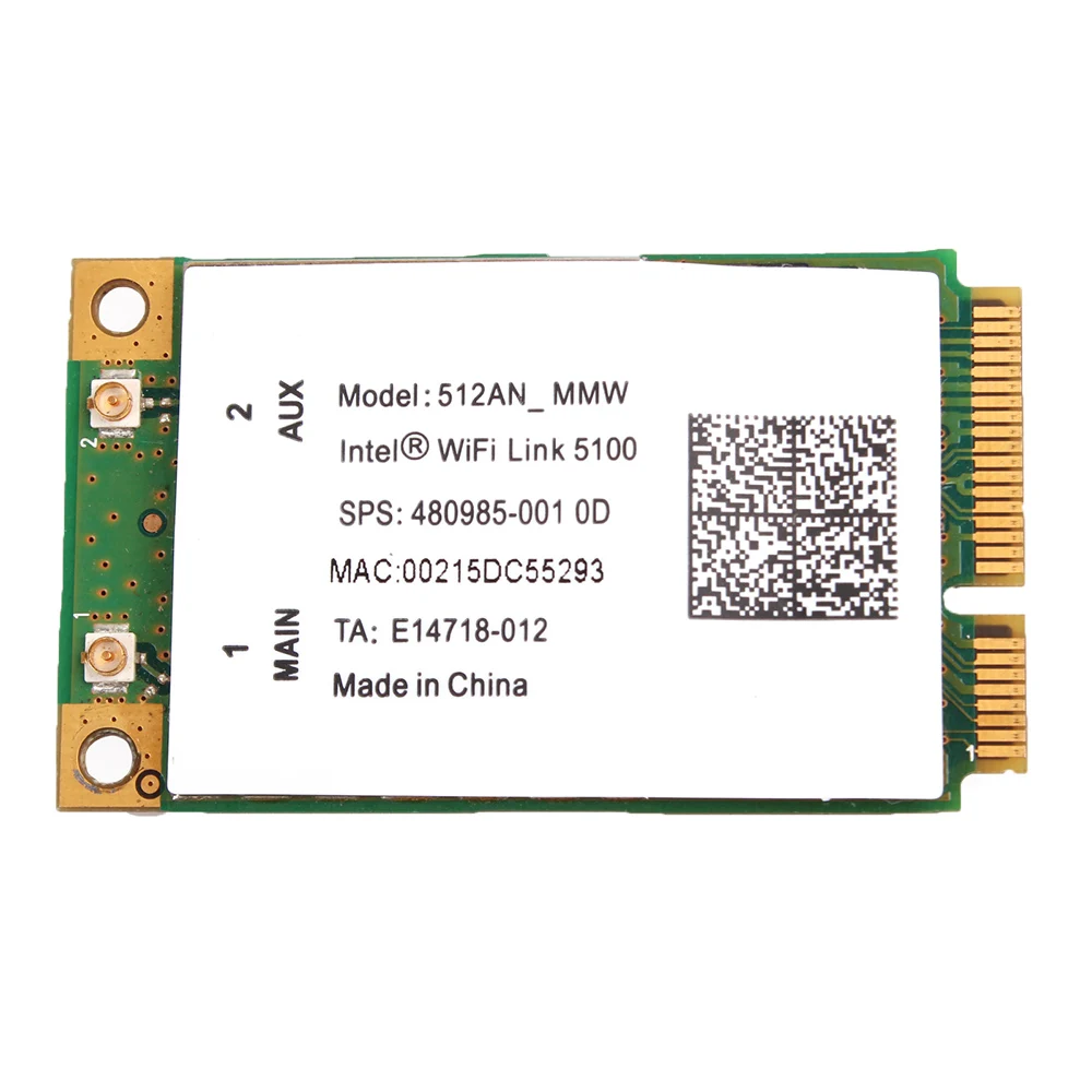 Беспроводная карта адаптера для ноутбука HP 512AN MMW 5100 WLAN Wi Fi 480985 001|Сетевые карты| |