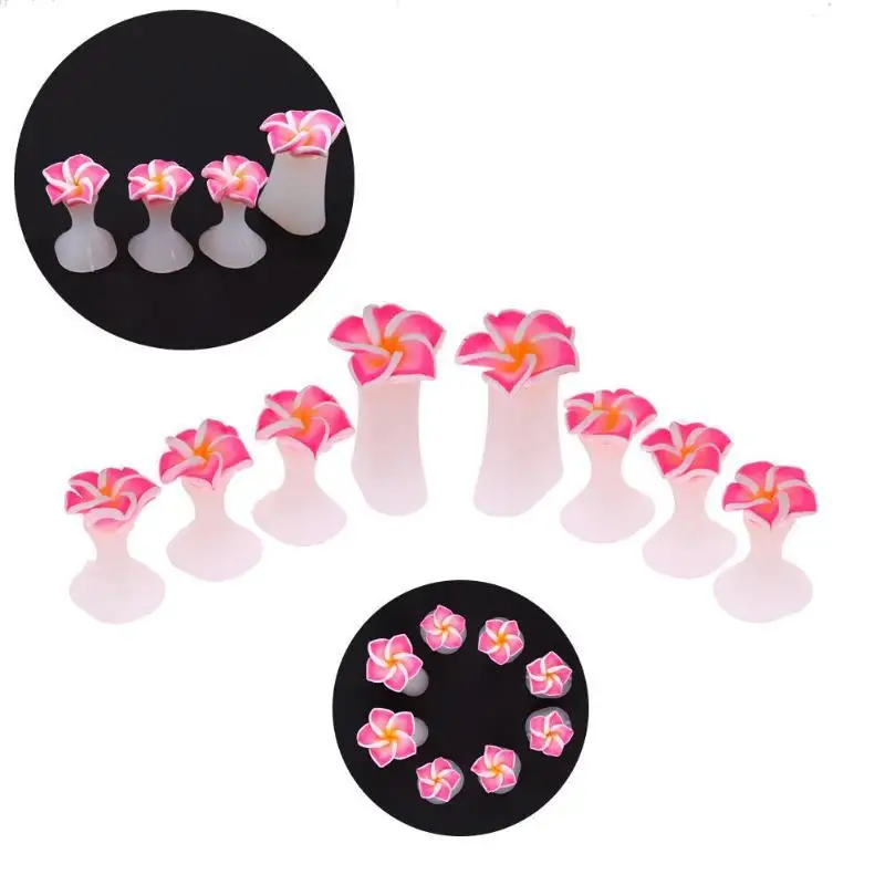 8Pcs/Set Soft Silicone Toe Separators Foot Spacers for Home and Salon Use Flower Shaped Pedicures DIY Nail Art Tools CO1027 | Красота и