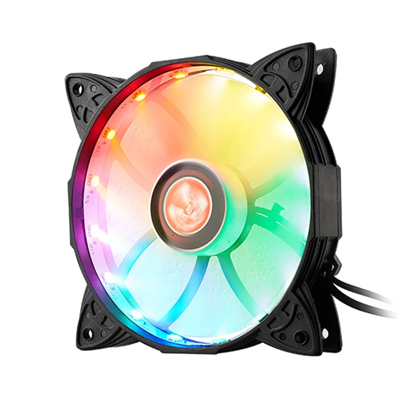 Чехол для компьютера охлаждающий вентилятор ПК с RGB регулировкой светодиодный