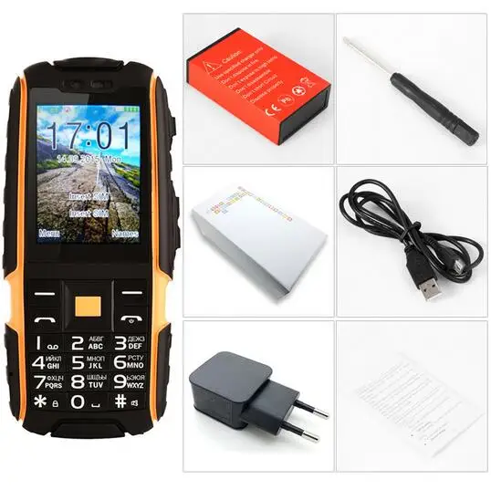 4 Pcs/Lot DTNO.I A9 Russian keyboard 4800mAh battery IP67 Waterproof shockproof phone Dual SIM Card mobile cell phones FM PK XP7 | Мобильные