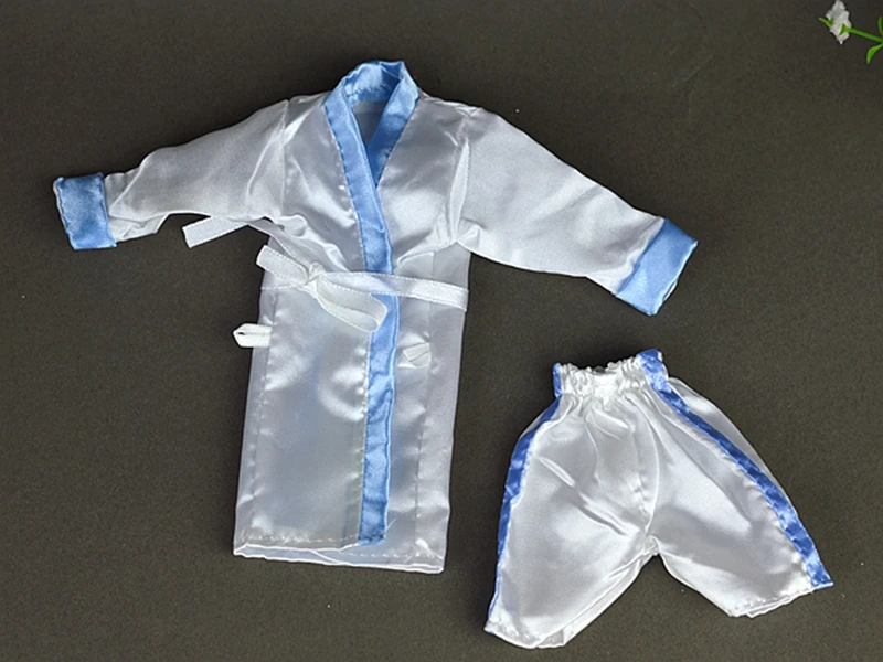 white 2 шт./компл. Спальня Пижамный халат ночной купальный Халат Одежда для куклы Барби кукольный халат и шорты для Ken BJD кукла ребенок дети лучшие игрушки и подарки - Цвет: white
