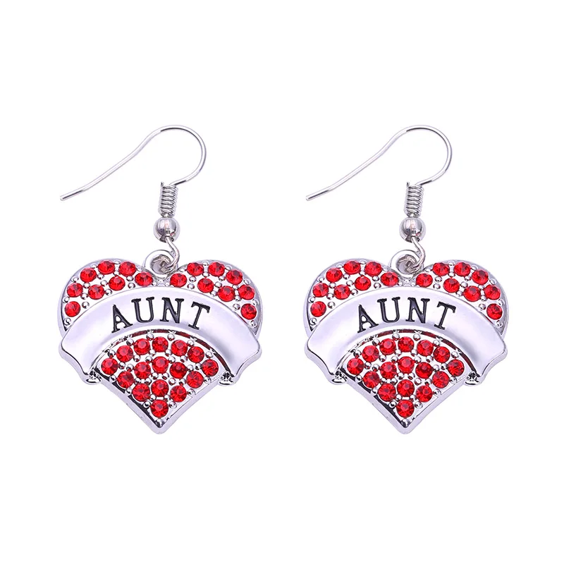 Хит продаж модные серьги с родиевым покрытием и сверкающими кристаллами кулон в