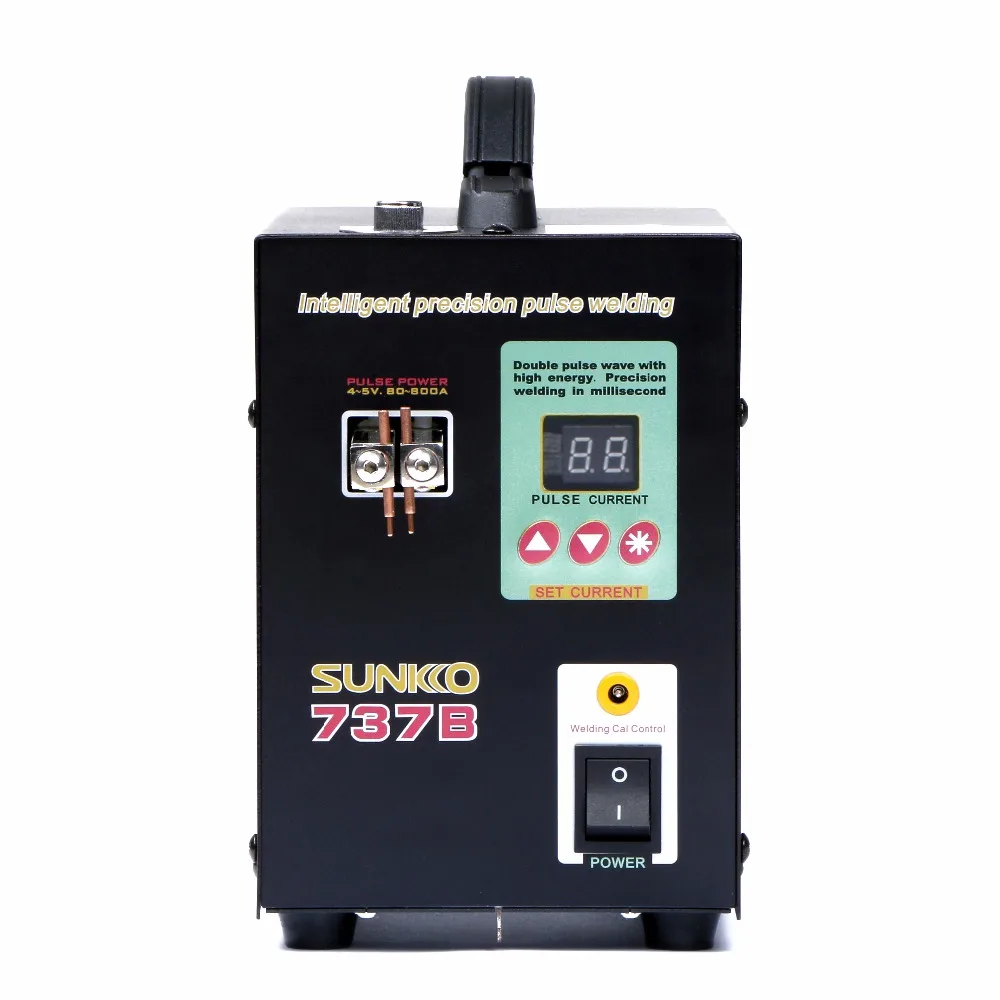 SUNKKO 737B батарея точечной сварки 1.5kw с импульсом ЖК дисплей для 18650 литиевая