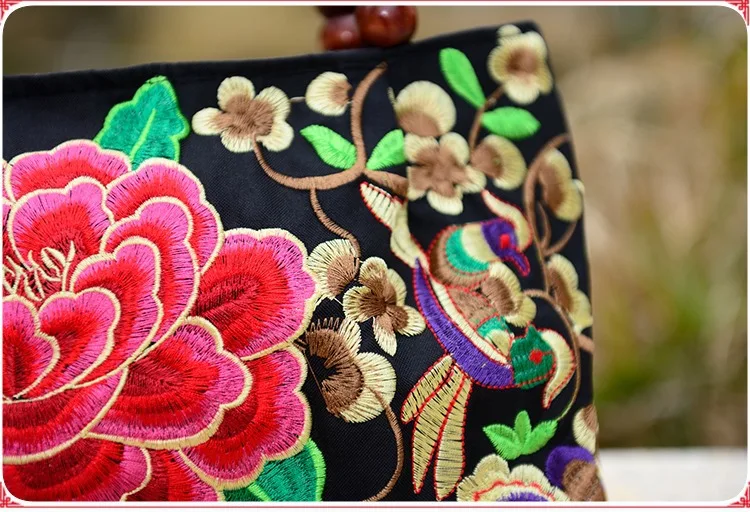2017 New National Trend Small Canvas Embroidery Ethnic Shoulder Bag Women Handmade Flower Embroidered HandBag | Багаж и сумки