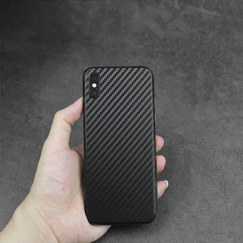 Черная 3d-пленка из углеродного волокна для iPhone X 7 8 PLUS 6 6S 10 шт. полное покрытие
