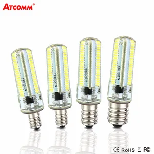 Диммируемая Светодиодная лампа-кукуруза E11, E12, E14, E17, 110 В переменного тока, 220 В, 64 светодиода 152, светодиодные лампочки SMD 3014, Кухонное комнатное освещение, Светодиодный точечный светильник