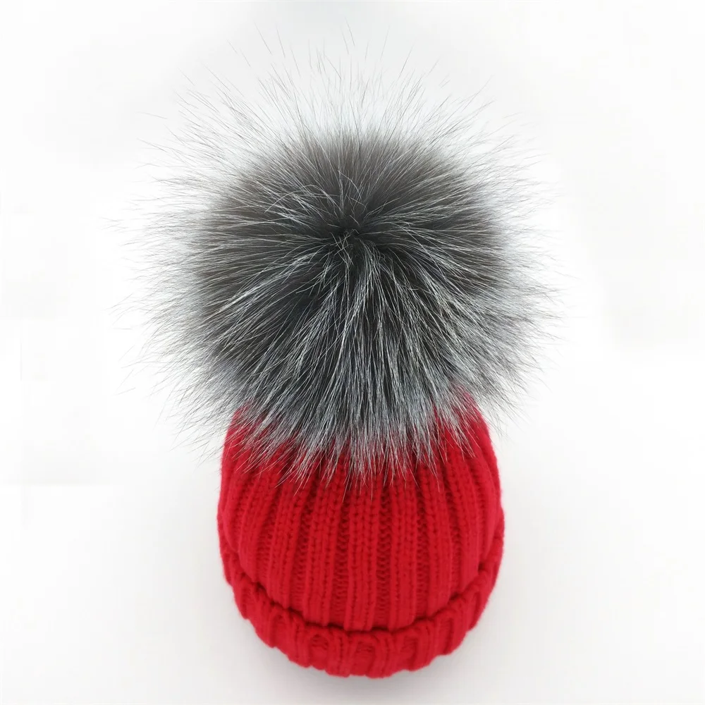Minhui/новые зимние шапки для детей шапки-бини девочек шапка с помпонами из