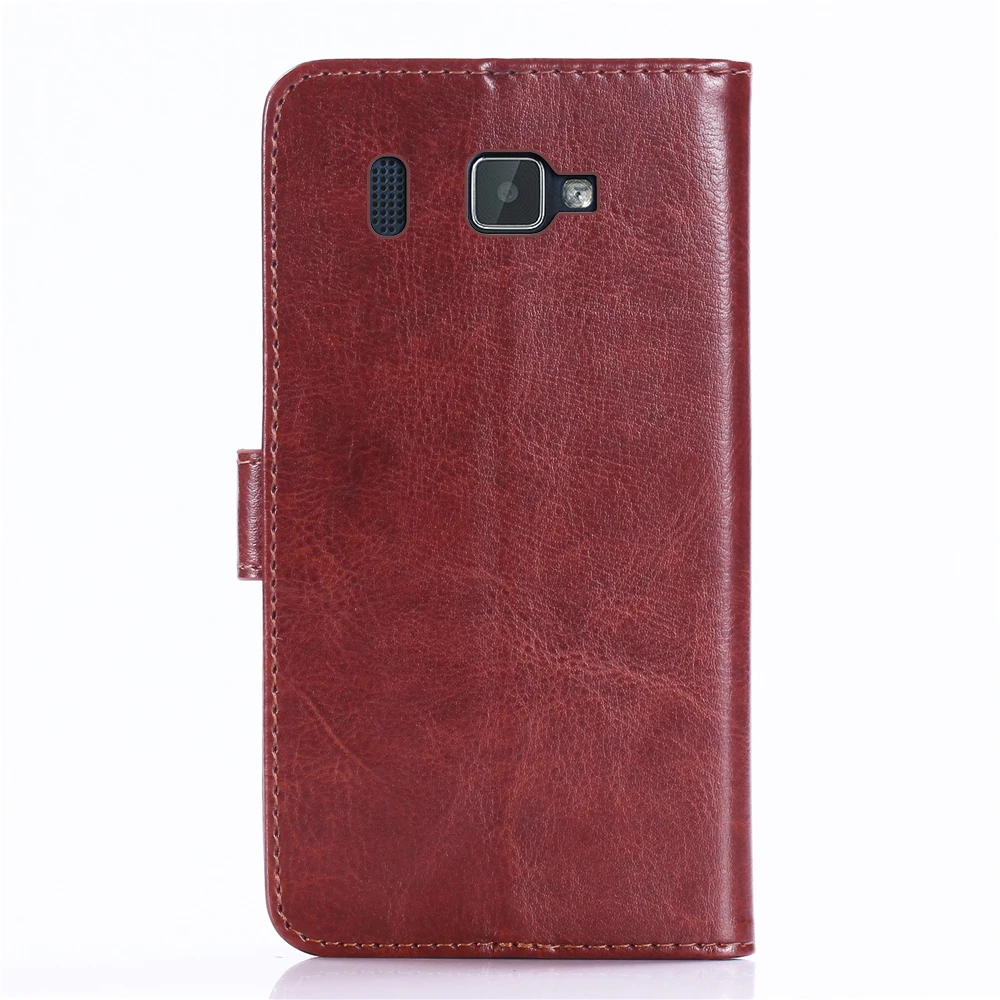 GUCOON винтажный Чехол-кошелек для Prestigio Grace Q5 5506 DUO из искусственной кожи Ретро флип-чехол стильные магнитные чехлы с откидной подставкой и ремешком
