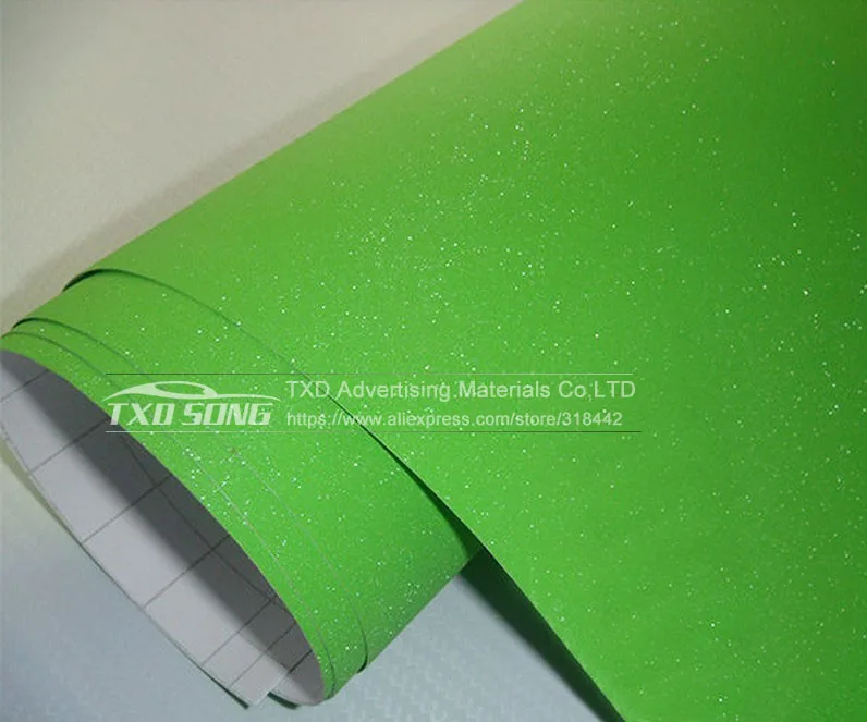 10/20/30/40/50/60X152CM Premium quality Apple green Matt Glitter Diamond Car Vinyl Sticker/Auto Body Wrap Film Styling | Автомобили и