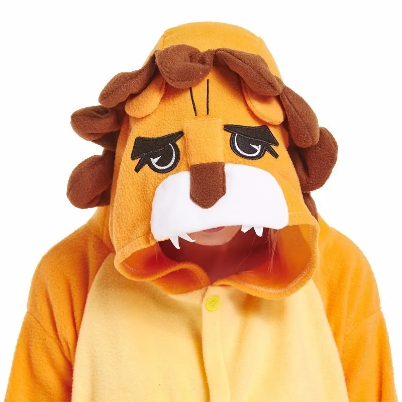 Kigurumi пижамы для взрослых Косплей Тигр собака слон Единорог Синяя Акула Onesie Lemur пижамы Домашняя одежда для вечеринок для женщин и мужчин