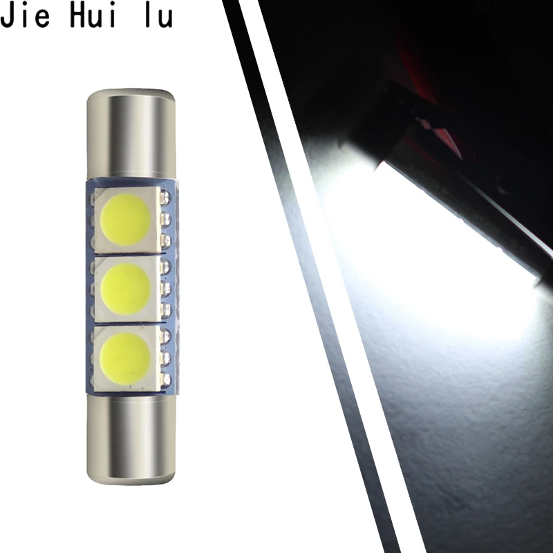 4 шт. C5W 5050 28 мм 31 3 SMD Автомобильные светодиоды внутренняя Лицензия плиты света