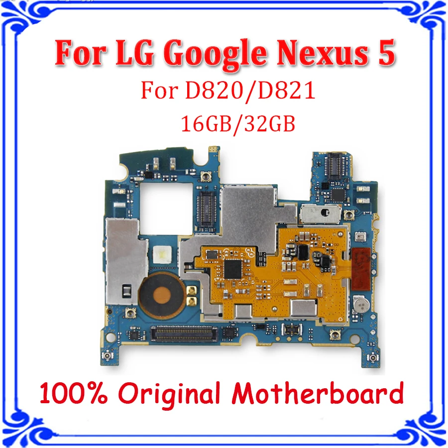 16 ГБ и 32 Гб оригинальная материнская плата для LG Google Nexus 5 D821 D820 разблокирована