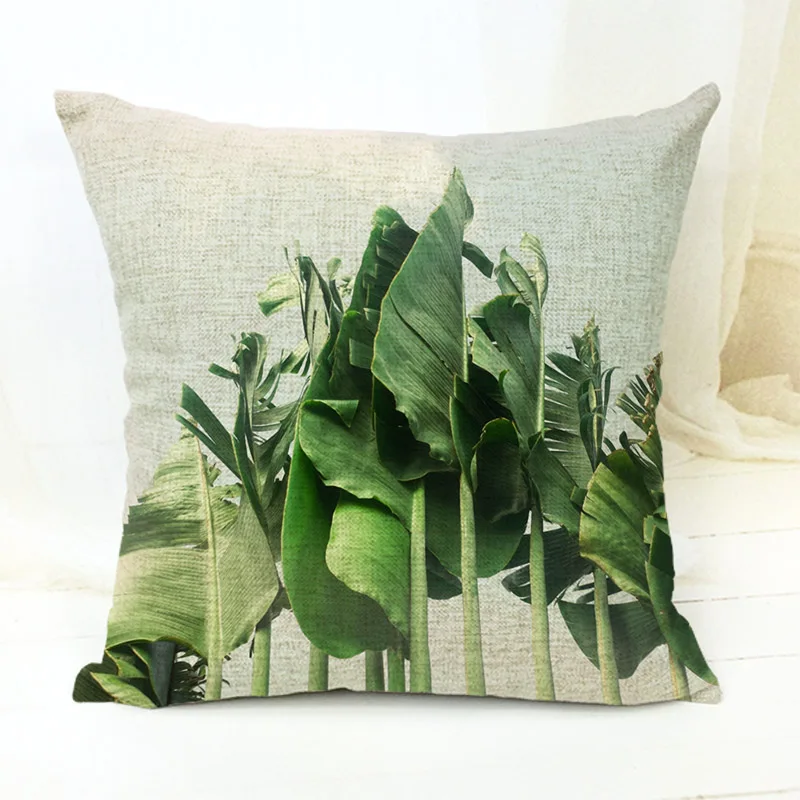Подушки для растений Monstera пальмовое дерево банановые листья узор окно торгового