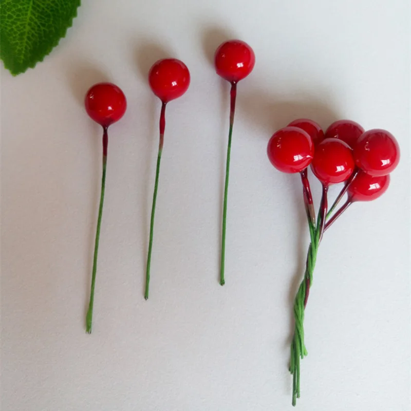 50 шт. Декоративные искусственные фруктовые тычинки для ёлки | Искусственные