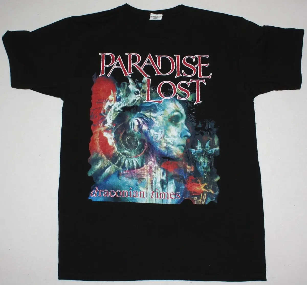 PARADISE LOST DRACONIAN TIMES DOOM DEATH GOTHIC METAL Новая Черная футболка 2019 модная из 100% хлопка |
