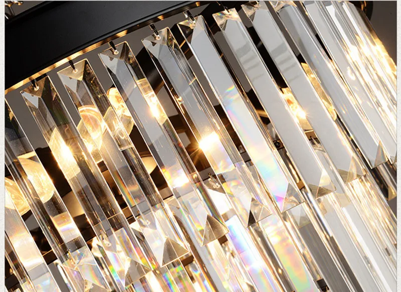 

Luxury Crystal K9 Modern Crystal E27 Chandelier Elegant Gray Smoke Crystal Suspension Coffee Lamps Hotel Restaurant