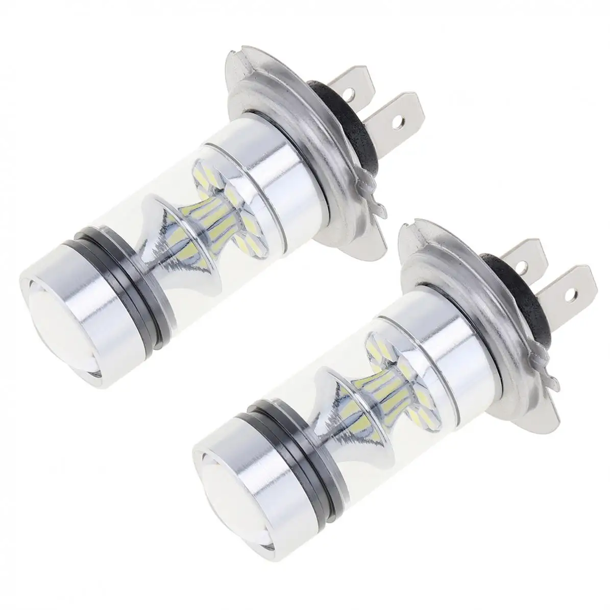 2 шт. H7 100W Светодиодный 20-SMD проектор Противотуманные фары дневные фары хвост для вождения автомобиля Универсальный 12V авто фары лампы