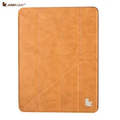 Brown Jisoncase защитный чехол для Apple iPad 9,7 дюймов стильный ТПУ чехол для планшета со встроенным слотом для ручки для iPad 9,7 дюймов - Цвет: Brown