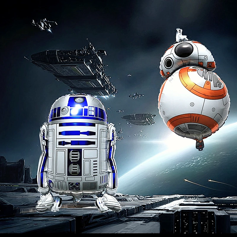 2 шт. BB8 робот алюминиевый шар Звездные войны воздушный шар украшение для детей и взрослых Новогоднее украшение воздушный шар на день рождения