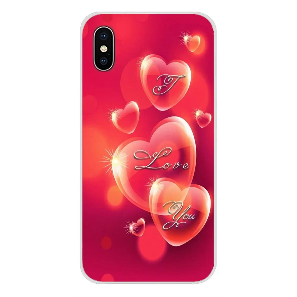 Силиконовый чехол для телефона с романтичным розовым красным сердечком Motorola Moto X4