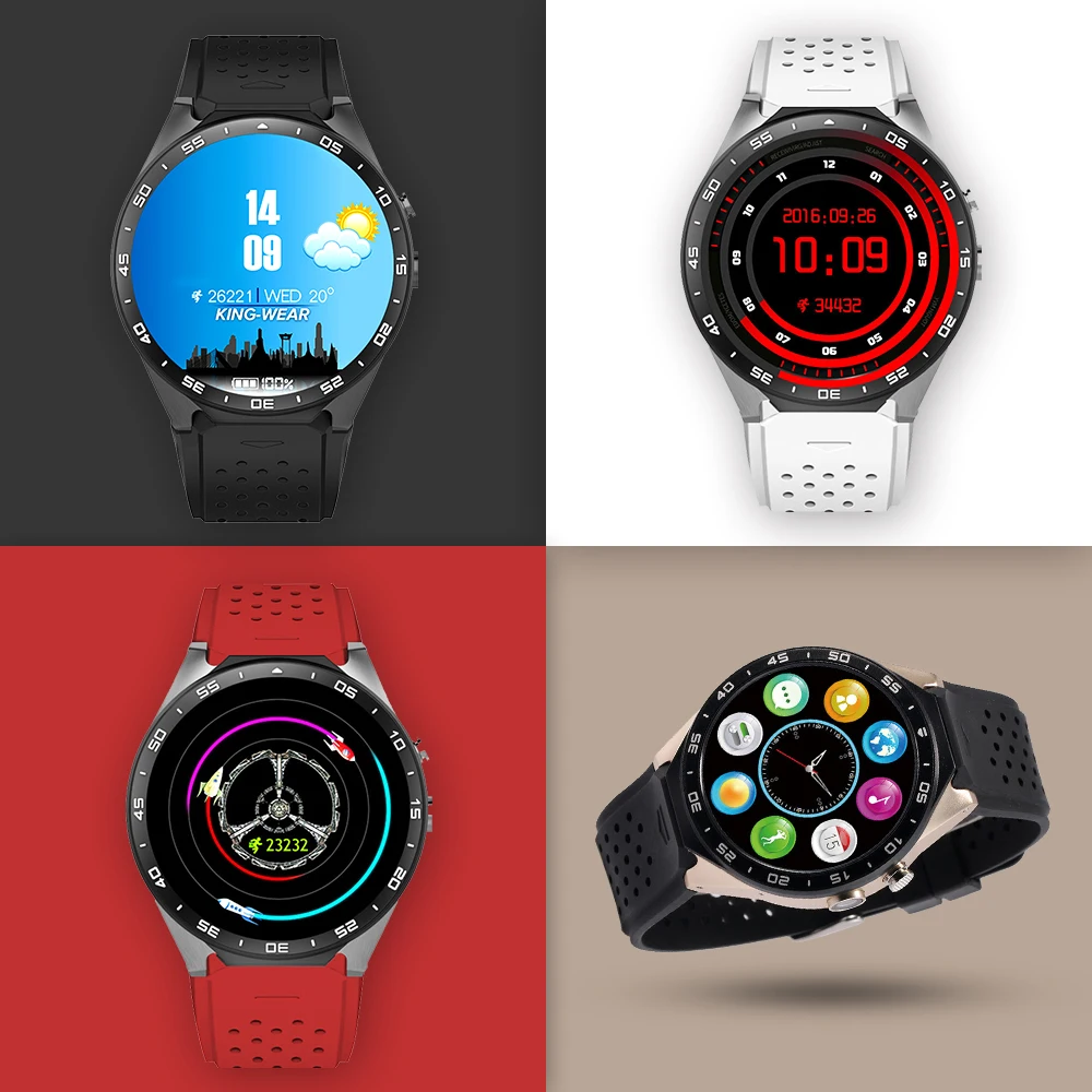 2017 Горячие Kingwear kw88 ОС Android 5.1 Смарт-часы 1.39 дюймов 400*400 SmartWatch Phone Support 3G Wi-Fi Nano SIM WCDMA