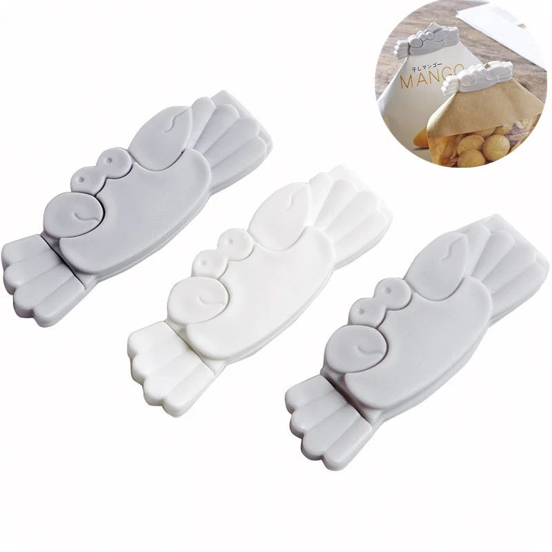 2 шт. форма краба герметичные зажимы для еды пакет хранения закусок вакуумный