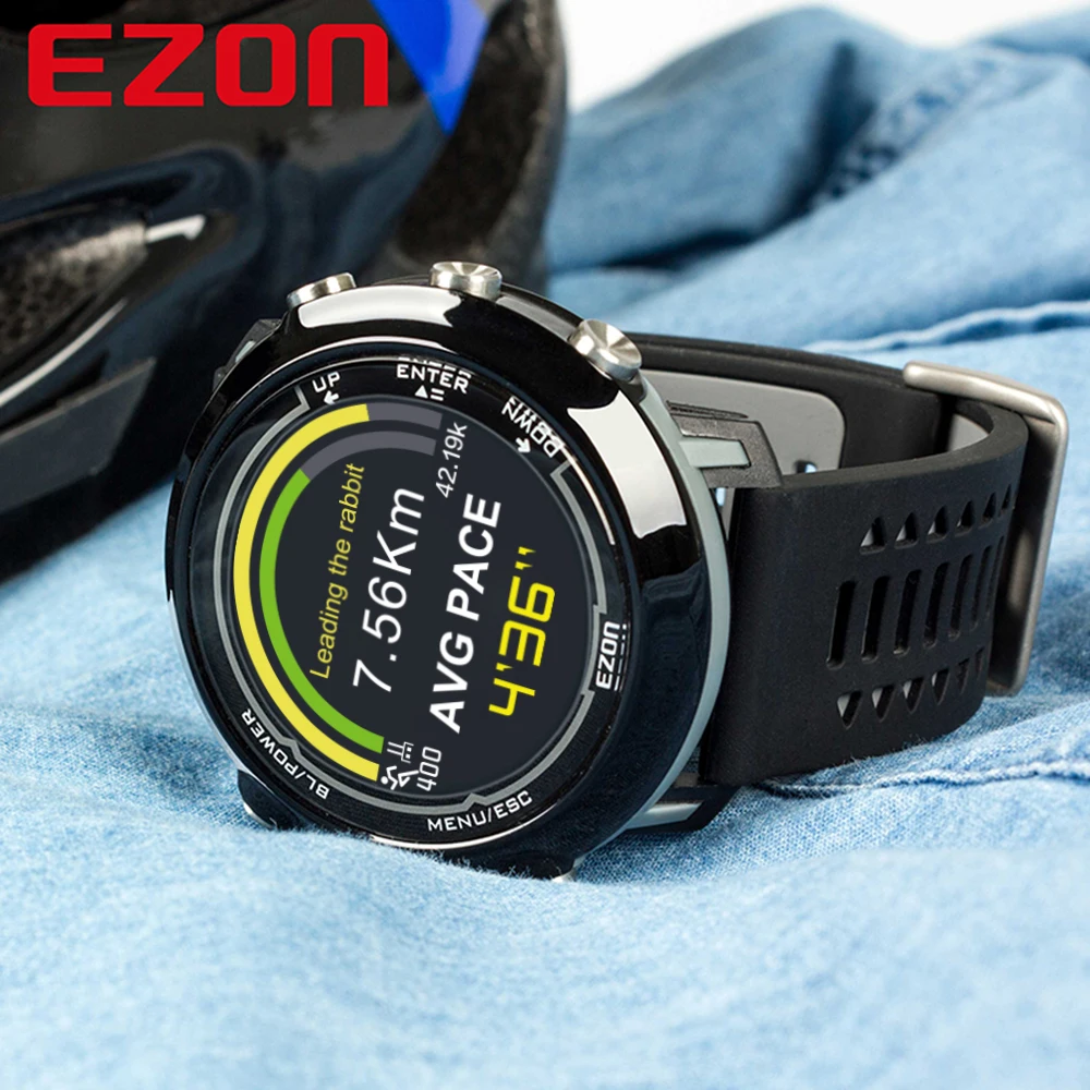 Мужские Смарт-часы EZON, Bluetooth, 2, gps, спортивные часы для мужчин, водонепроницаемые, оптические, пульсометр, HD экран, цифровые наручные часы, часы
