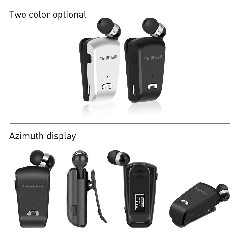 Fineblue L18 мини беспроводная бизнес Bluetooth гарнитура Спорт драйвер наушники телескопические клип на стерео наушники с микрофоном CSR8615