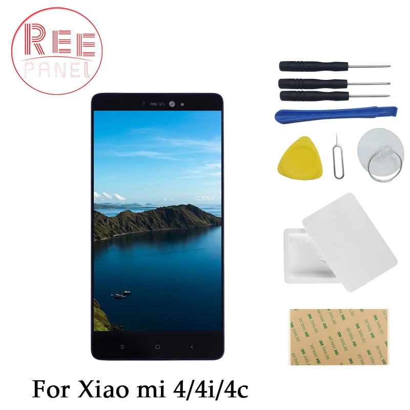 5 0 &quotips lcd для Xiaomi mi 4 дисплей 4C сенсорный экран дигитайзер с рамкой 4i | Мобильные