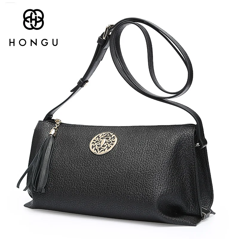HONGU Дорожная сумка из натуральной кожи женская сумка-тоут однотонная через плечо