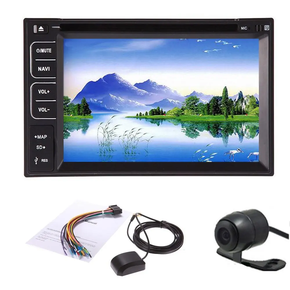 Новый 6.2 'ɲ-DIN Dvd-плеер Автомобиля Радио/BT/Стерео/Аудио Gps-навигация ПК Стерео
